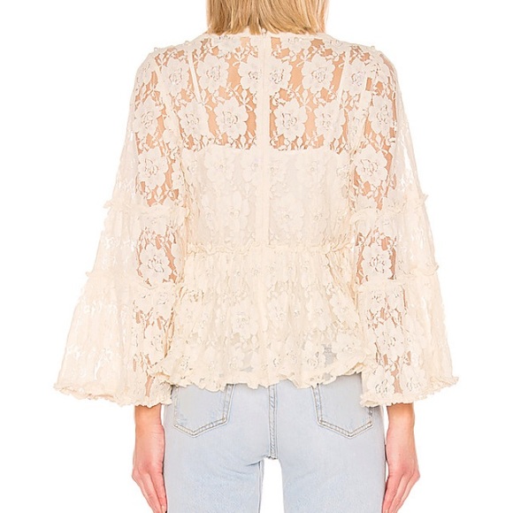 Alexis Tanisa Top in Beaded Ivory Lace - Picture 3 of 5